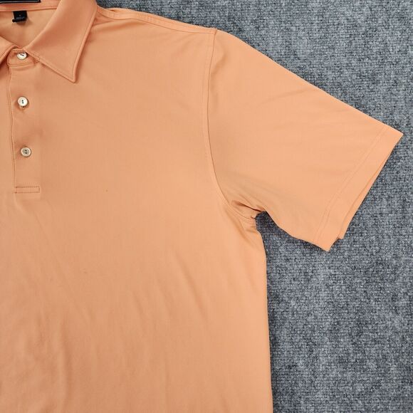 Peter Millar Polo Shirt Mens Large Orange Summer Comfort Casual Performance Golf - Picture 15 of 16